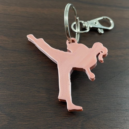 Karate Gi Keychain Martial Arts Accessory Custom Colors Key Etsy