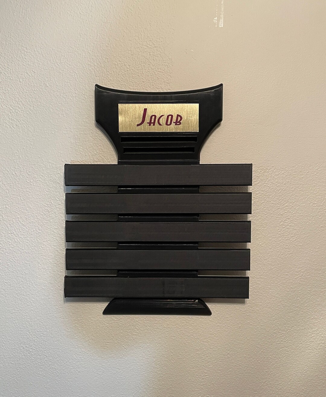 5 Level Belt Display, Martial Arts Belt Holder, Personalized Karate