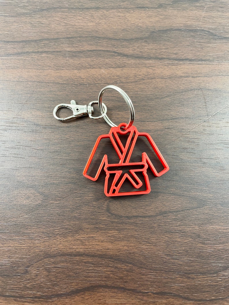 Karate Gi Keychain Martial Arts Accessory Tae Kwon Do Goju Etsy