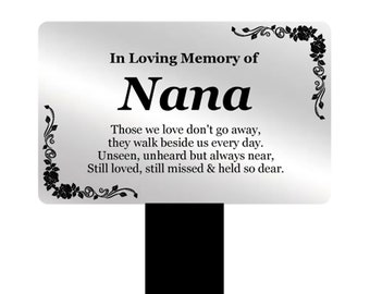 Nan Christmas Robin Memorial Tree Hanging Decoration Gift Plaque Momento Tribut