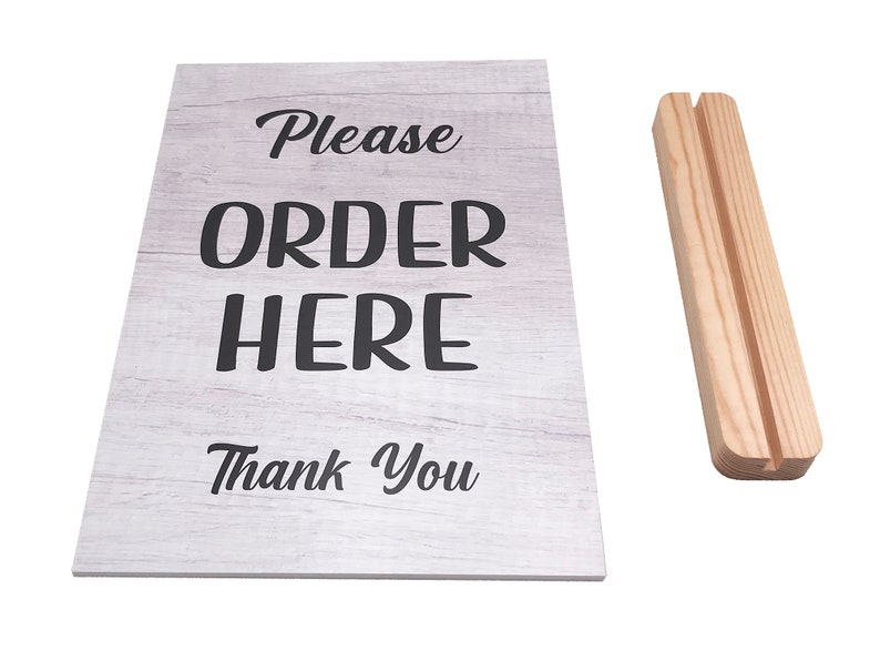 Please Order Here Sign Available as Freestanding or Adhesive Etsy