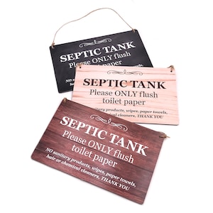 Septic Tank Printed Hanging Sign