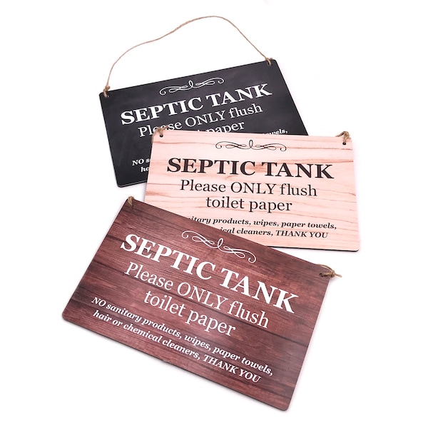 Septic Tank Printed Hanging Sign