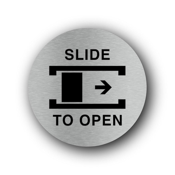 Slide to Open Door Sign - Etsy