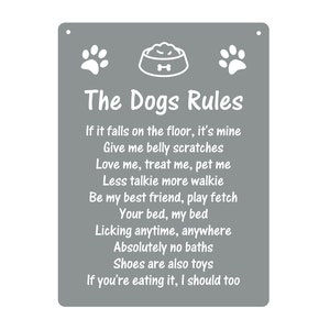 The Dogs Rules - nowatorski znak upominkowy, idealny prezent dla każdego miłośnika psów