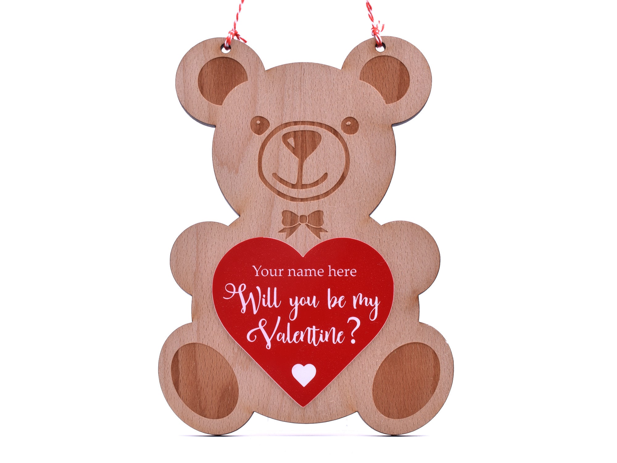 personalised valentines teddy bear