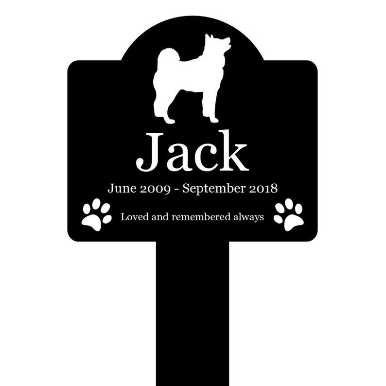 Pet Dog Memorial Engraved Stake Personalised With Your Etsy UK