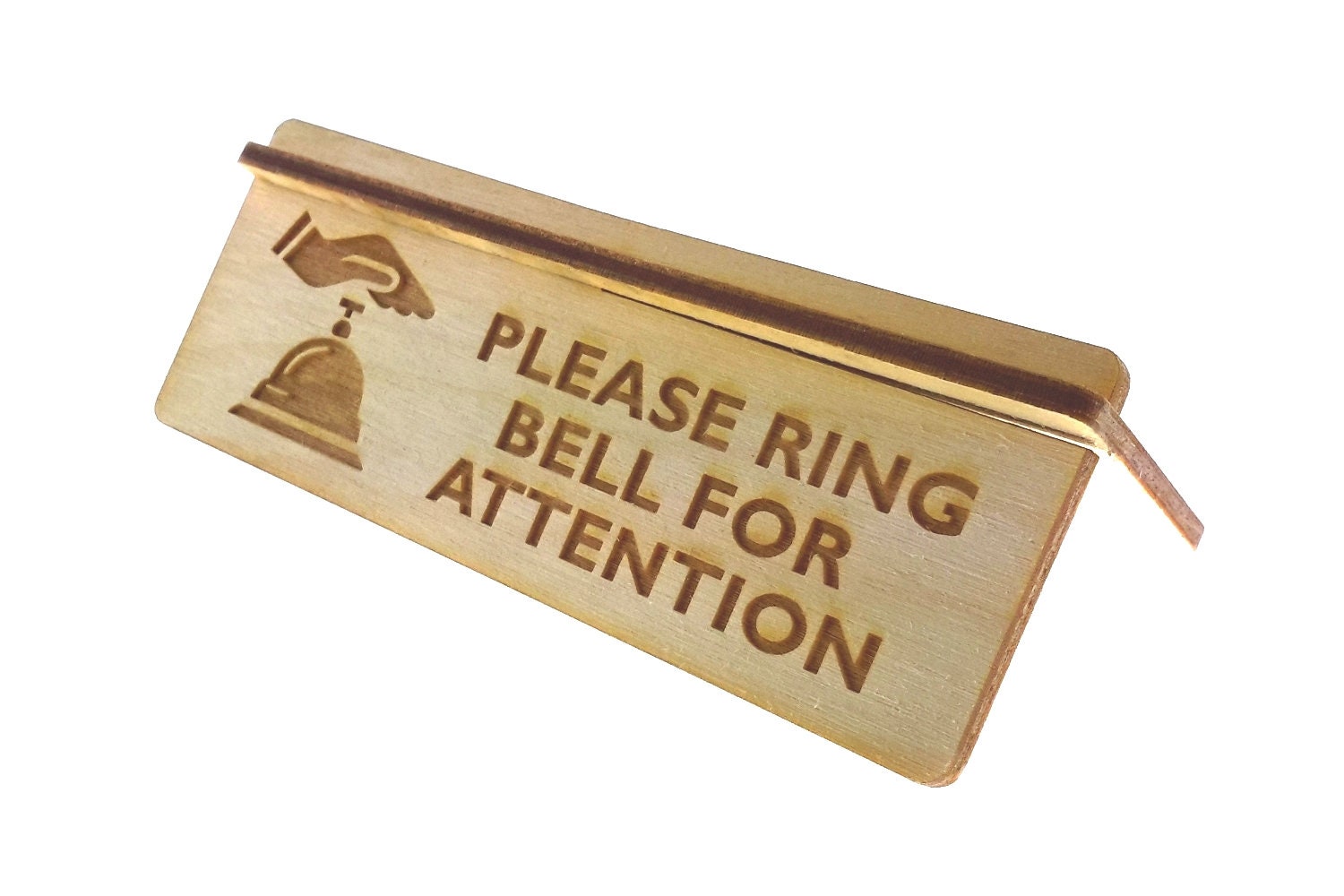 S'il vous plaît sonner la cloche en métal Aluminium Porte Signe Plaque pour MAISON BUREAU 4 Tailles
