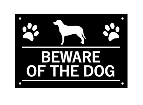 etsy beware of dog sign