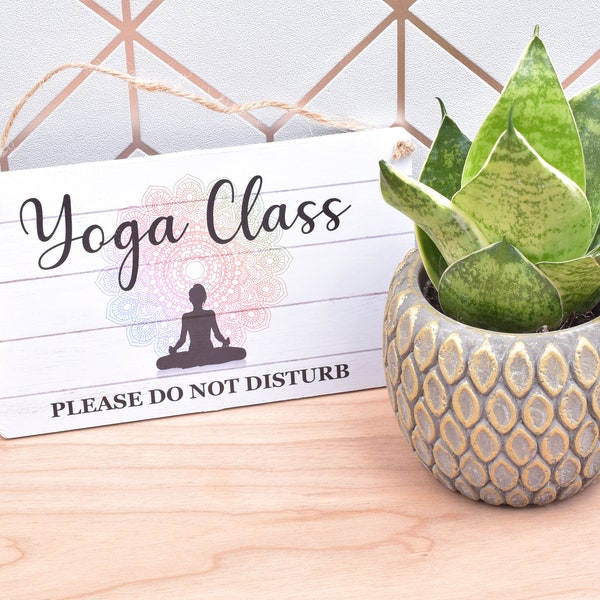 Yoga Class Door Sign