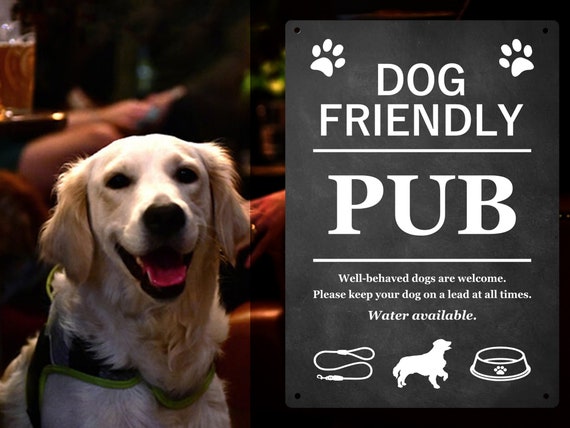 Dog Friendly Pub Printed Sign - Etsy Dog Friendly Pub Printed Sign - Etsy