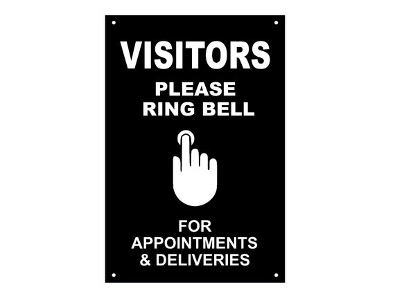 Please ring bell deals for entry sign