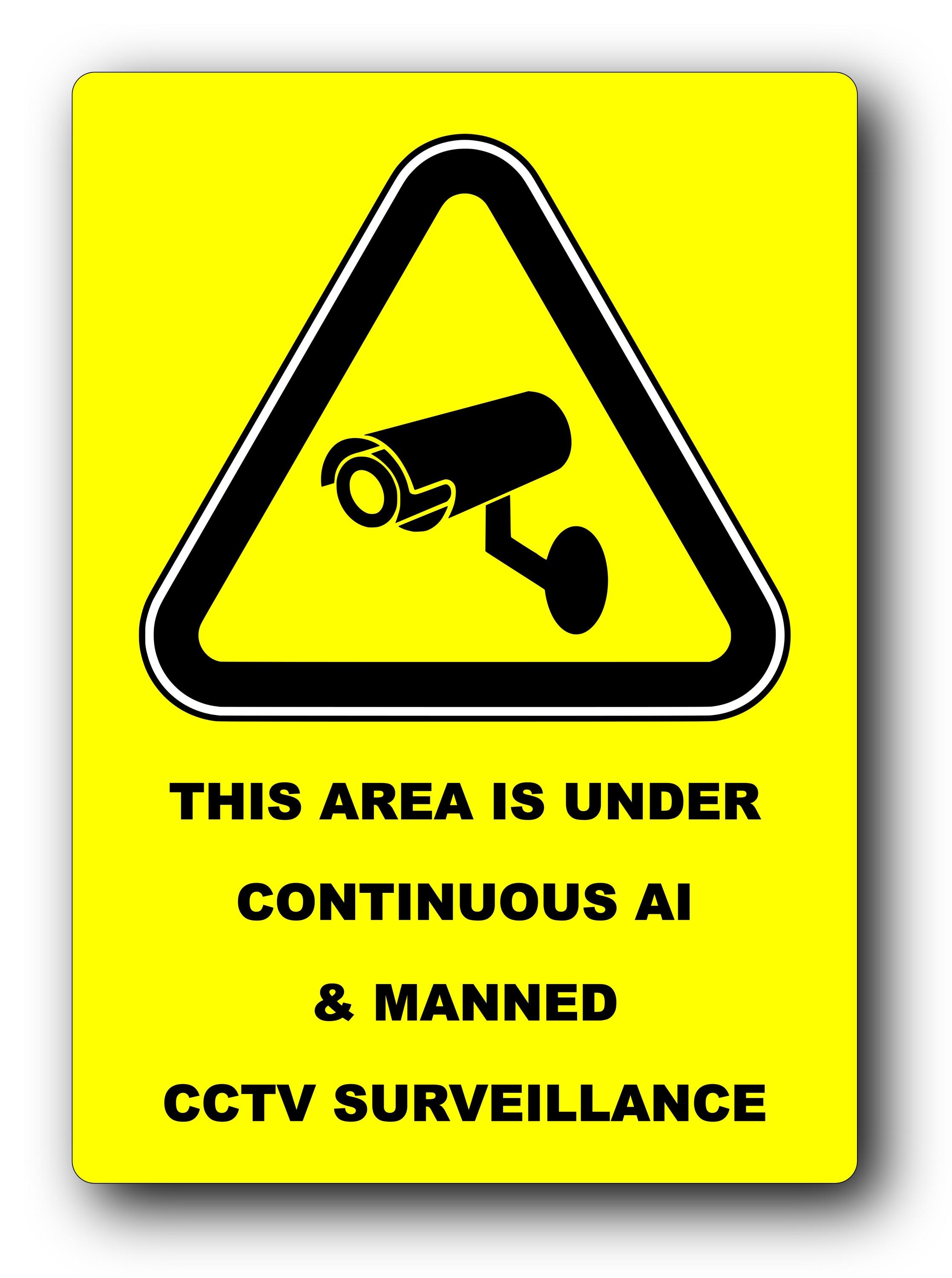 VSafety Warnschild 'CCTV Images Are Being Monitored' – 150x200 Mm, Aluminium-Kunststoff, Selbstklebend