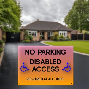 Please No Parking At Anytime Thank You DÃ Cor Sign - 12 X 12 - Burgundy - Aluminum Composite Made In USA By Sigo Signs - View #3