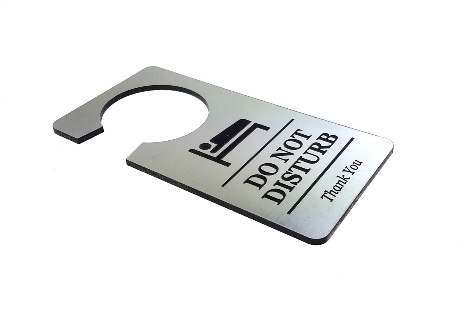 Do Not Disturb Room Door Hanger Sign Generic Silver For Etsy UK