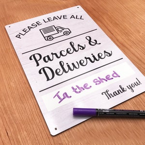 Whiteboard Türschild Paket & Lieferung