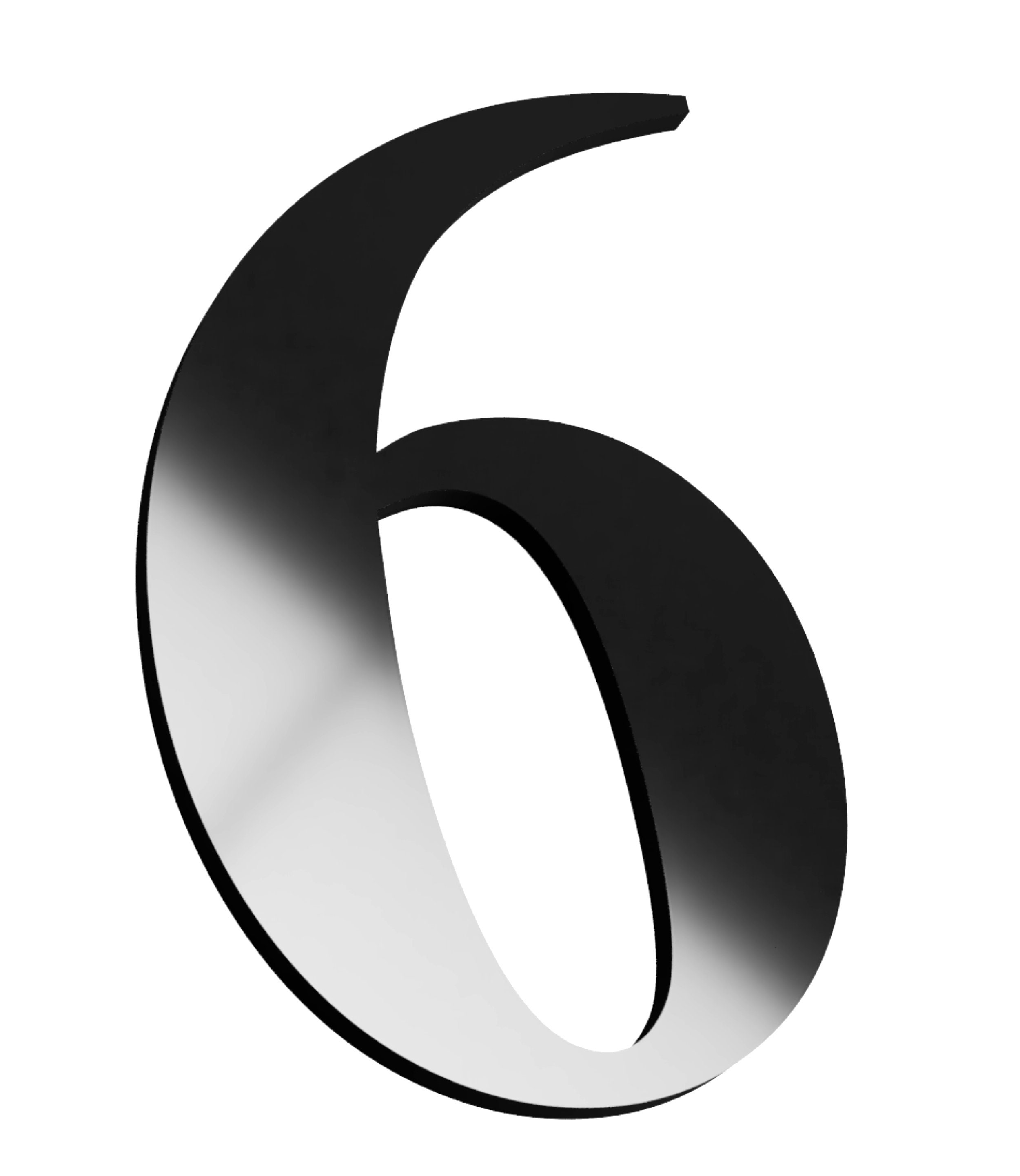 Self Adhesive Metallic Numbers Set 0 to 9. Medium 10 cm Size Suitable