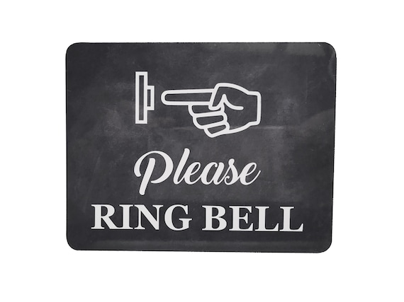 Please Ring Bell Sign Adhesive Sticker Notice - Etsy