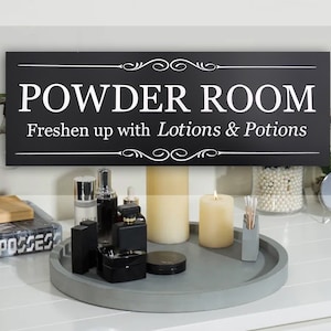 Powder Room, Toilet / Bathroom Door Sign