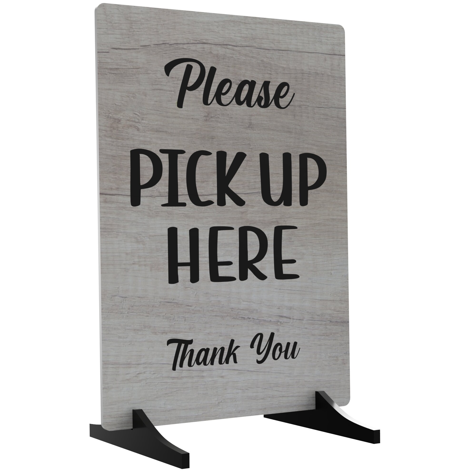 こちらからご注文ください A4サイズのアルミ複合看板 アクリル脚付き