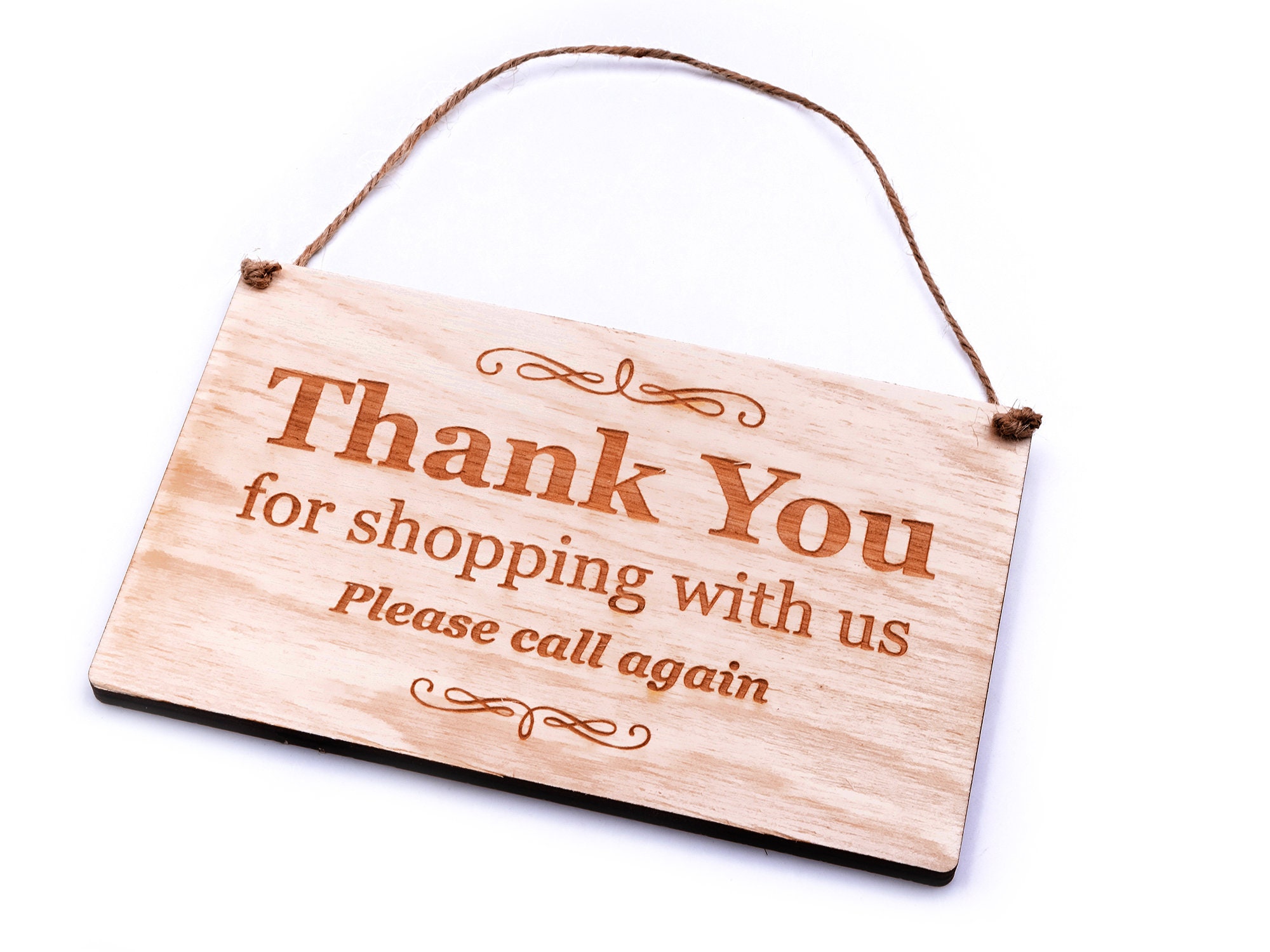thank you for shopping with us sticker