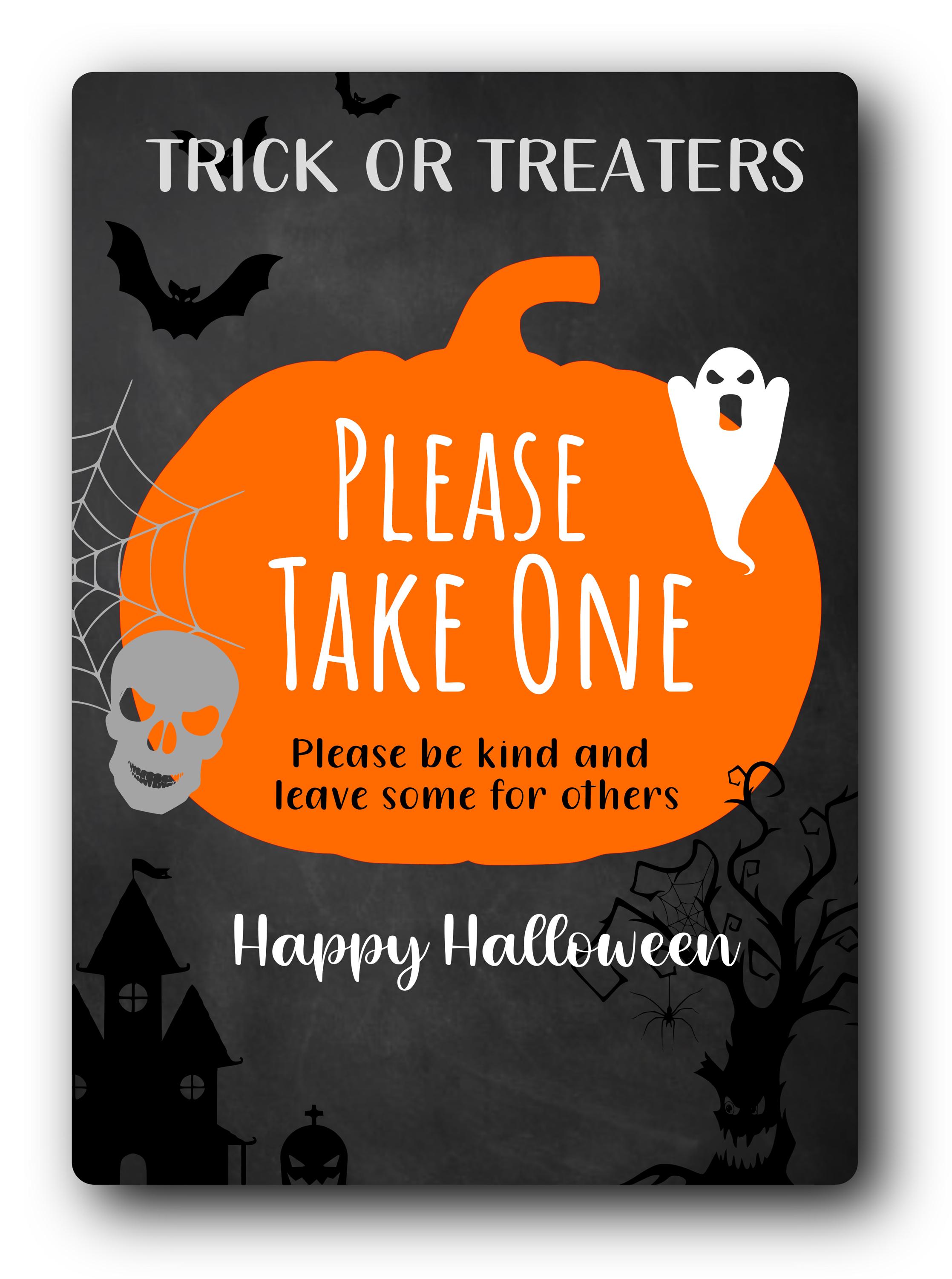 Halloween-Schild 'Süßes Oder Saures' Aus Acryl – Gruselige Deko Für Tisch & Regal