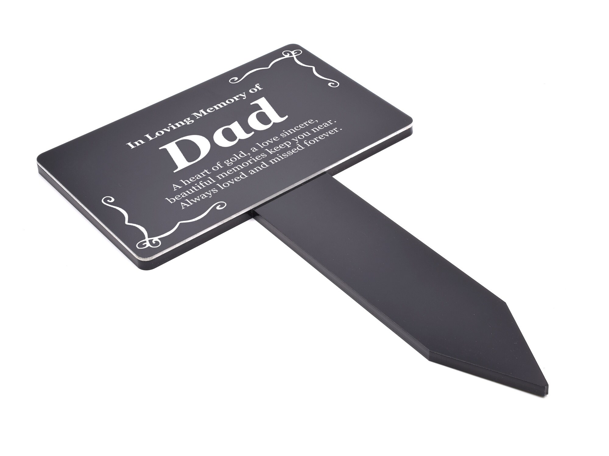 Engraved Dad Memorial Plaque Stake father's Day / Dad Etsy UK
