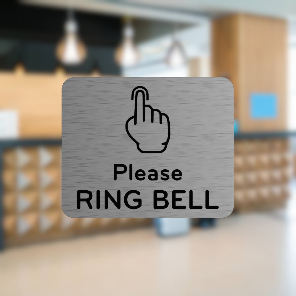 Signs ByLITA Circle Please Ring Bell For Assistance Sign – All Quality