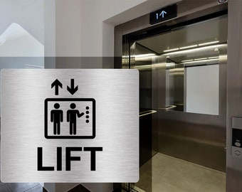 Lift Sign Adhesive Sticker Notice