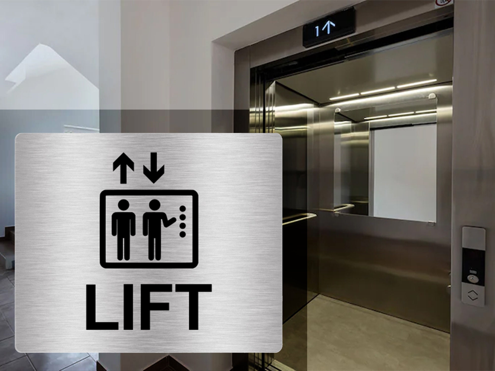 Lift Side Sticker Lift Sign Adhesive Sticker Notice - Etsy