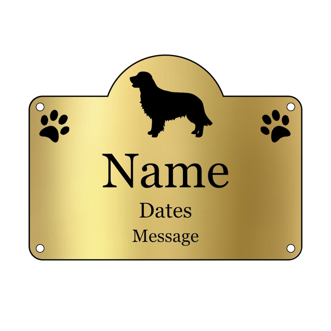 Personalised Pet Dog Memorial PLAQUE Engraved Outdoor Etsy