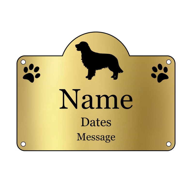 Personalised Pet Dog Memorial PLAQUE Engraved Outdoor Etsy