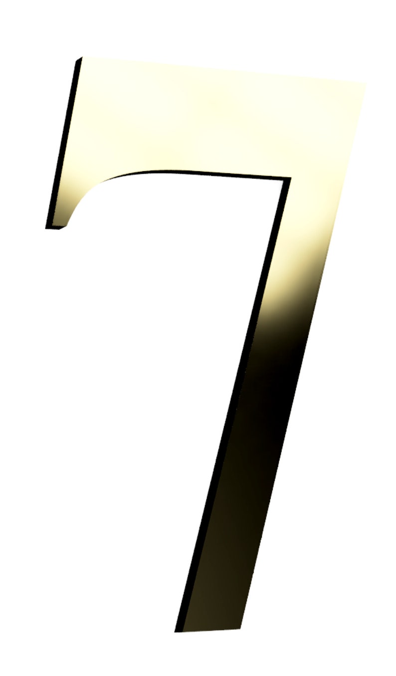 Self Adhesive Metallic Numbers Set 0 to 9. Small 5 Cm Size Etsy