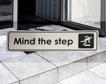 Mind The Step Adhesive Sticker Sign