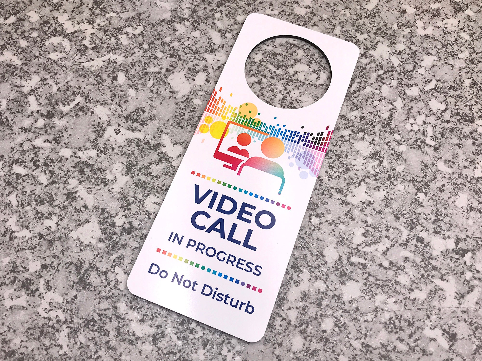 Do Not Disturb Door Hanger Video Call in Progress Etsy