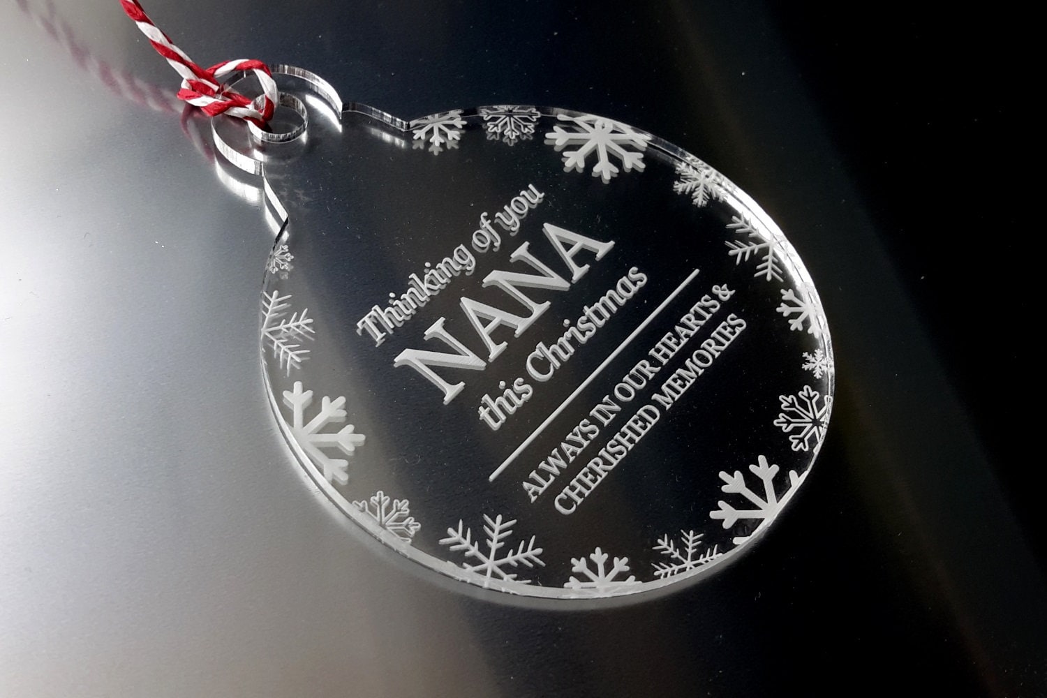 Thinking of You Nana Christmas Christmas Tree Bauble Etsy