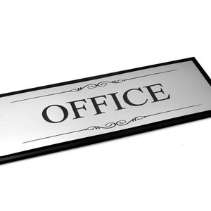 Office Door Sign, Adhesive Room Plaque - Etsy