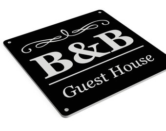 B&B Guest House Sign - Keuze uit kleuren, binnen- en buitengebruik.