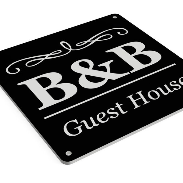 B&B Guest House Sign - Elección de colores, uso interior y exterior.