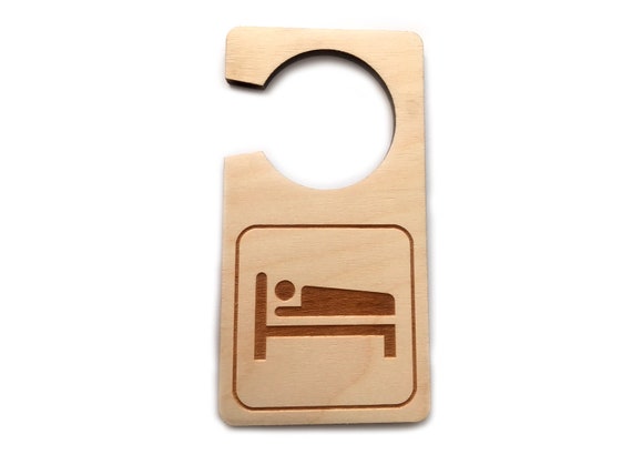 Do Not Disturb Make Up Room Wooden Door Hanger Reversible Etsy