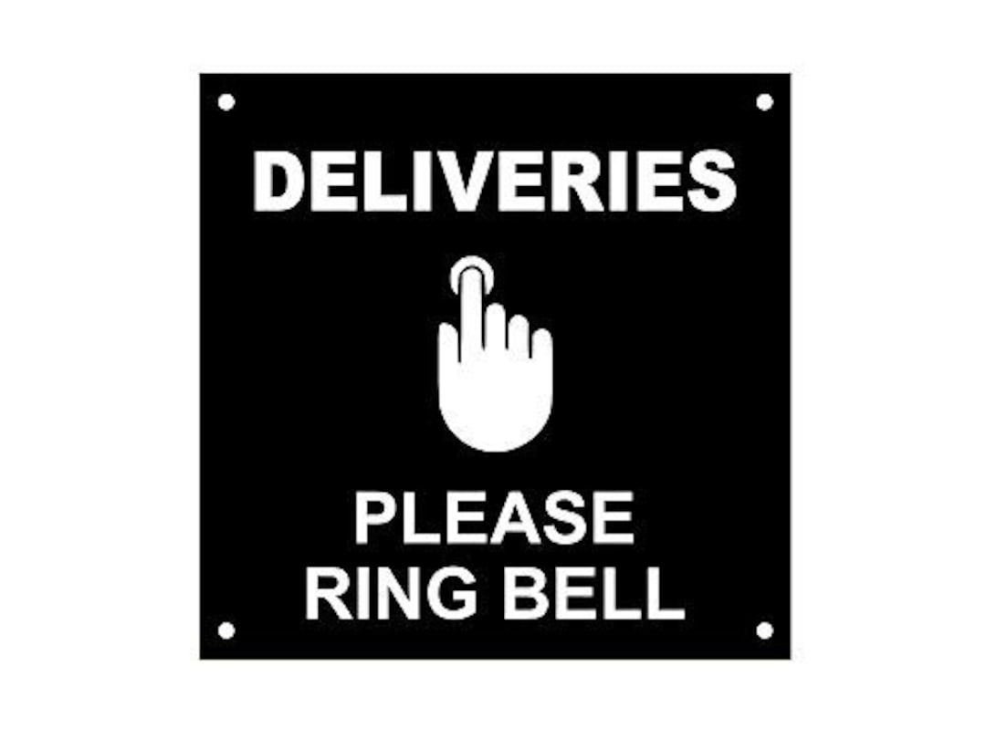 Customized Please Ring Bell Aluminum-plastic Composite Board Sign Adhesive  Sticker Notice - SILVER / GOLD / BLACK - AliExpress