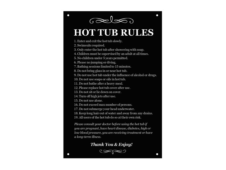 Re-establish him : it's up to us : buy victory bonds : digital archive : toronto public library Hot Tub Rules Sign for Outdoor Use With a List of Health and | Etsy Canada
