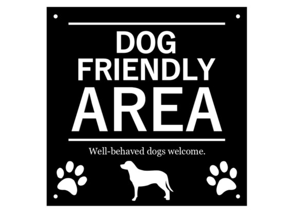 Dogs Welcome Shop Sign Window Glass Door Sticker Cafe Pub Pet Friendly Vinyl