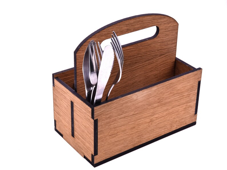 Hardwood Oak Veneer Table Caddy for Restaurants Cafes Bars Etsy