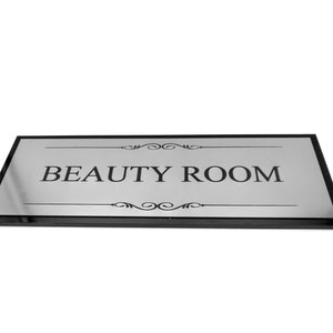 Beauty Room Door Sign - Adhesive Plaque