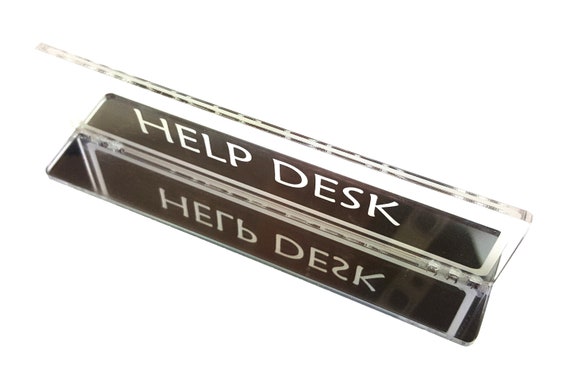 Freestanding Help Desk Sign Etsy