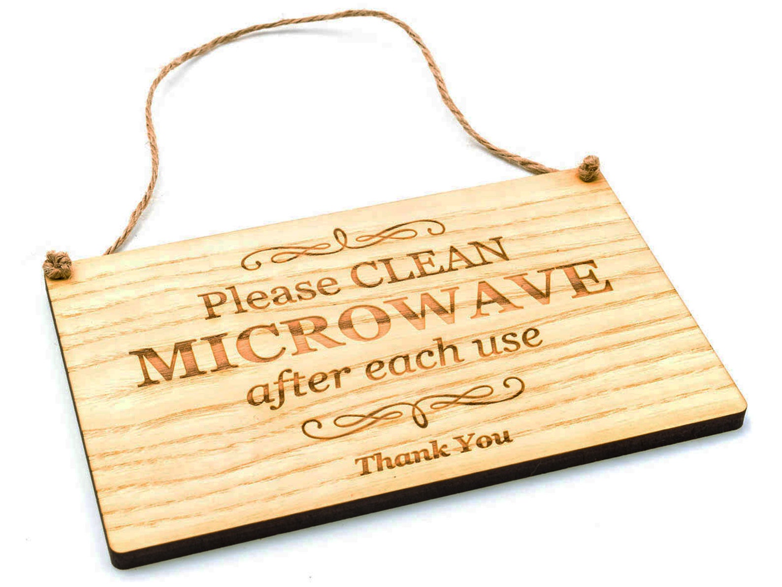 Please Clean Microwave After Use Kitchen Engraved Sign For Etsy
