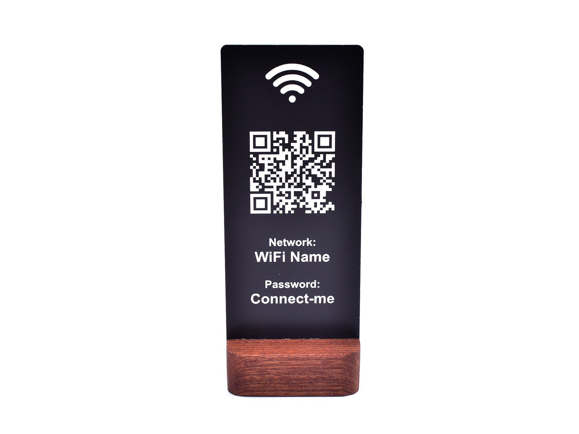Wifi Network QR Code Scan to Connect Sign Etsy