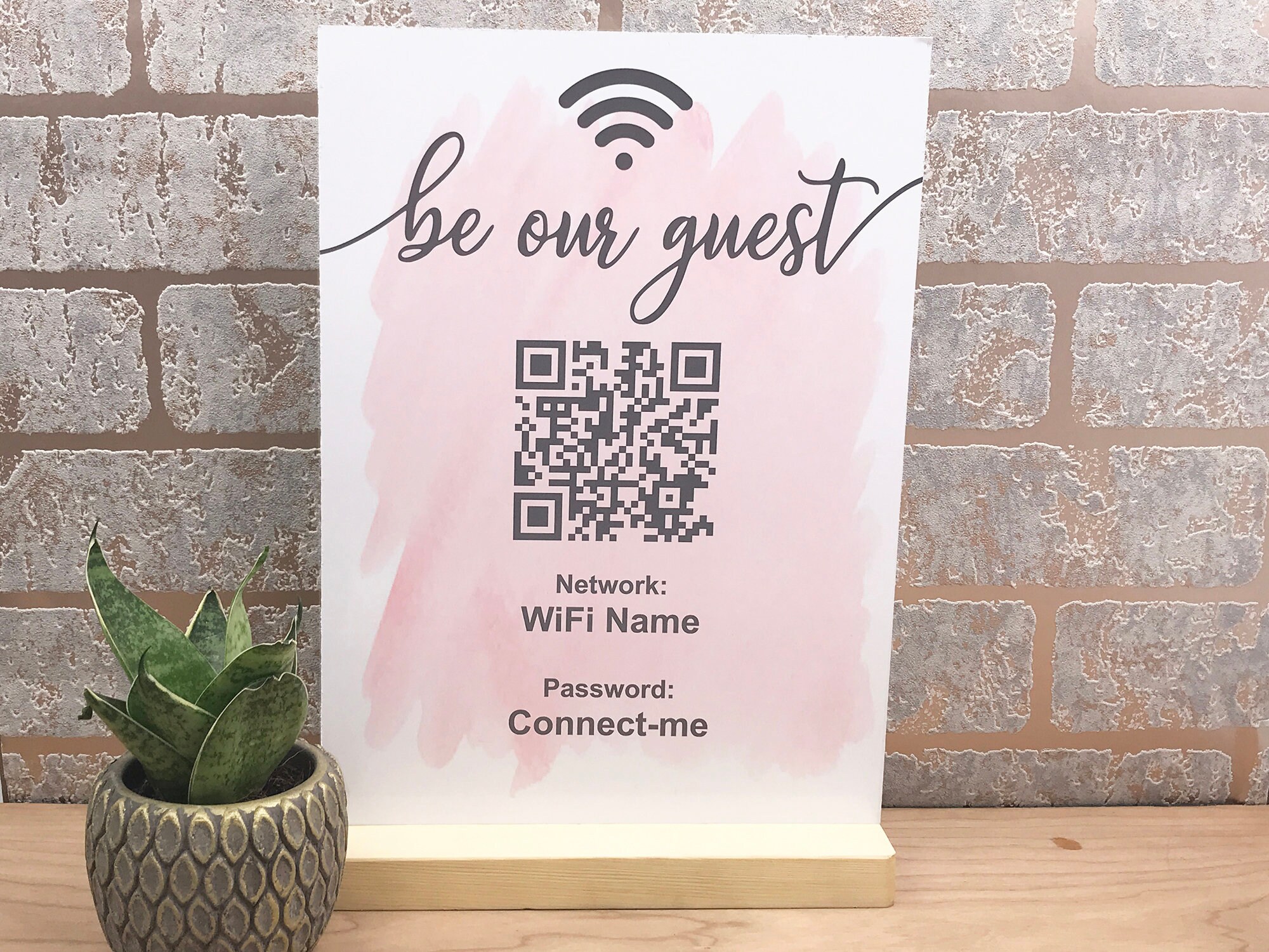 Be Our Guest Wifi Network Scan QR Code Internet Scan to - Etsy