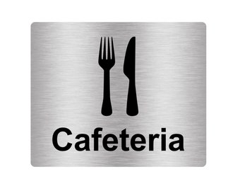 Cafeteria Sign Adhesive Door Sticker